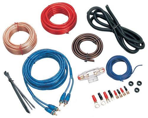 COAXIAL Connector Type Car Audio Amplifier OFC Installation Wiring Kit