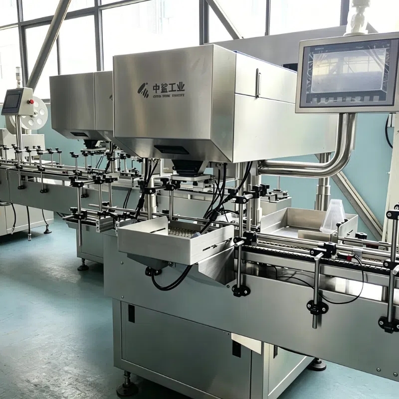 BPS-D8 Automatic Visual Counting Machine with 8-Channel Vibration Feeding, 80,000 Pixels Camera Resolution and 30,000 pcs/hour Counting Speed