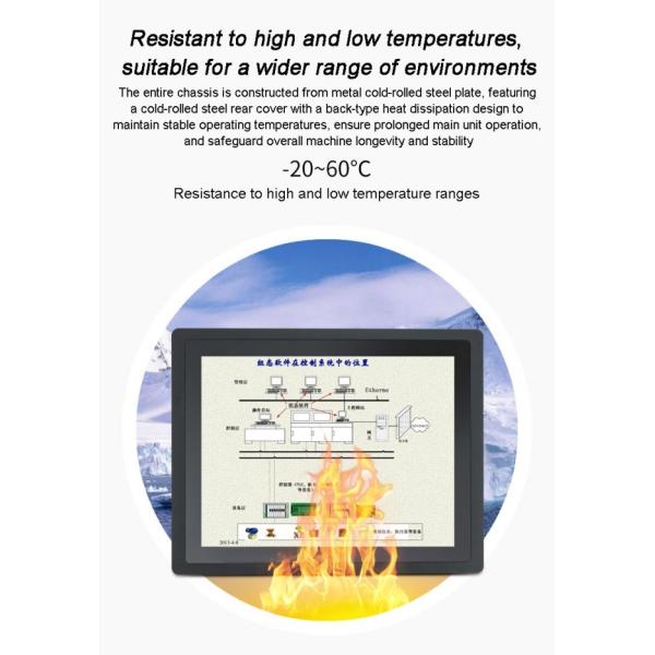 Aluminum Alloy case Ip65 Capacitive Touch Display Lcd Flat Screen Full hd Embedded Industrial Computer Customization