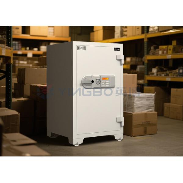 Adjustable Shelves Fireproof Safe Box Solid Steel Latches Secure Valuables Documents
