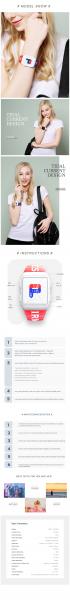 Fashion Digital Bracelet Watch Led Display Smart Watch Waterproof Sport Watch