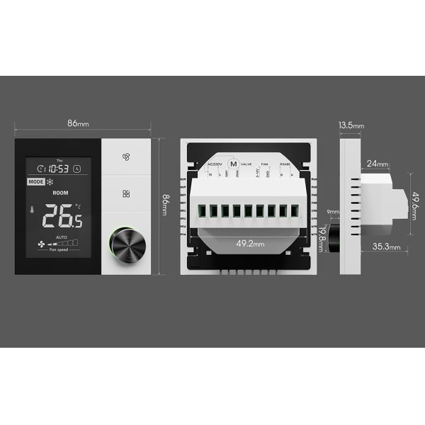 Wall Mounted Digital Smart Wifi Thermostat Tuya App WIFI Wireless Room Thermostat