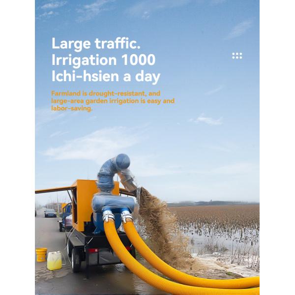 Water Treatment Square Diesel Pump Truck Mobile For Agricultural Irrigation