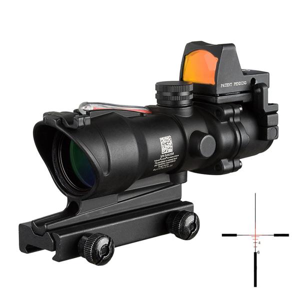4x32 Fiber Optic ACOG Rifle Scopes With RMR Illuminated Red Dot Reflex Sight