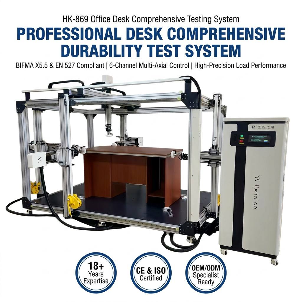 Intelligent Multi-function Desk Testing Machine Desktop Fatigue Stability Anti-tipping Detector With Data Printing CE Certified
