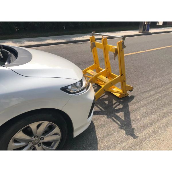 Barrier in practical use at construction site demonstrating cost-effectiveness