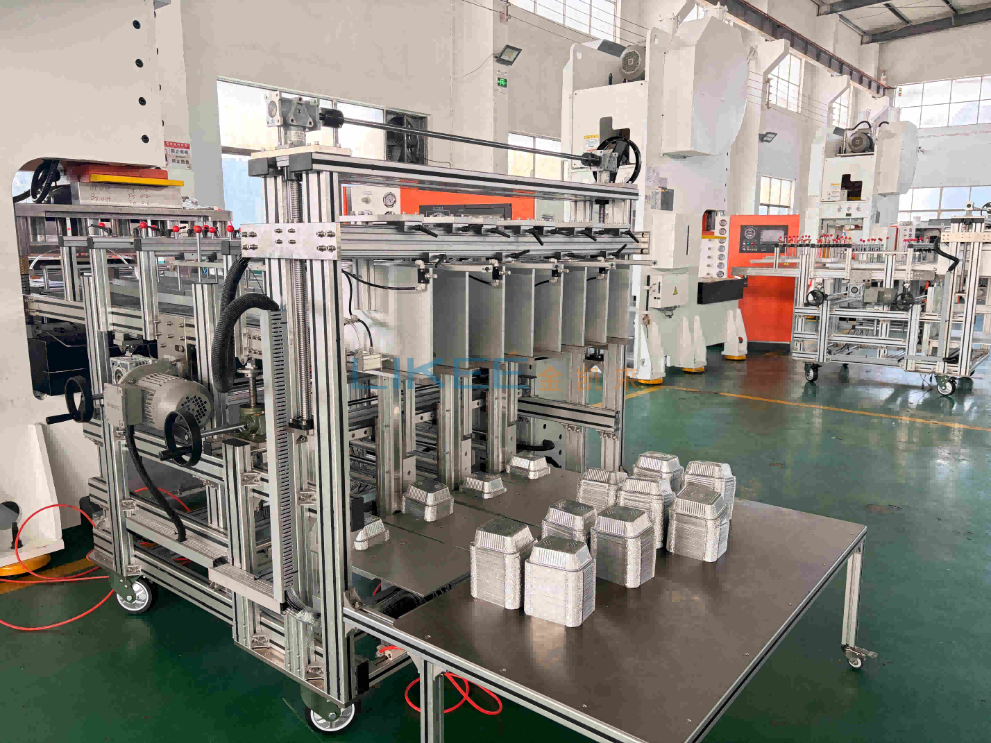 63-ton Aluminum Foil Container Making Machine for Efficient 1 Operator Operation with 15-Minute Die Change