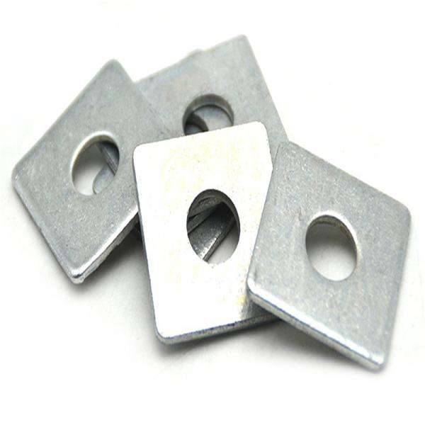 Carbon Steel Square Flat Washers Custom Dimension For Reducing Vibration