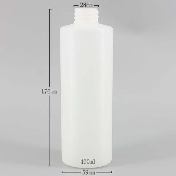 Customized HDPE 400ml Lotion Cosmetic Shampoo Bottle
