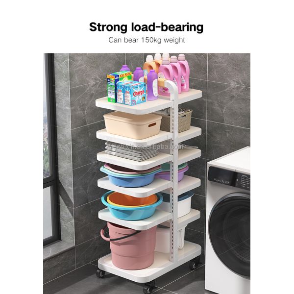 3-tier Standing Double Row Removable Display Storage Board Shelf Rack for Bathroom Kitchen Living Room Office Organizer Holder