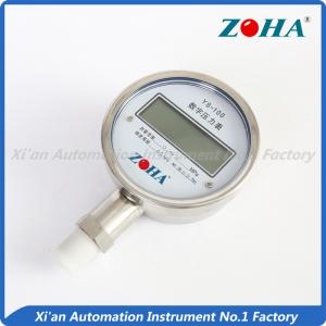 China Bottom Connection Precision Digital Pressure Gauge With Output Customized Size on sale