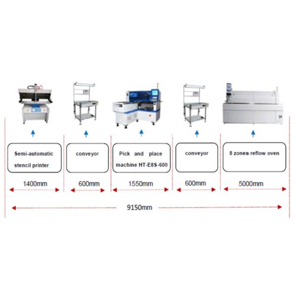 Multifunctional 12 Heads LED Light Making Machine SMT Pick And Place Machine
