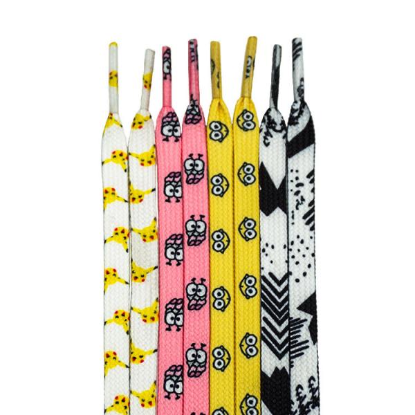 Custom printed shoelace Jordan Max Pantone glitter shoelace Top Customized Boots Tie Item Time Sneaker charms flat shoelace