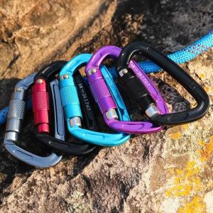 24KN Heavy Duty Auto Locking Climbing Carabiner Clips Twist Lock for Adventure