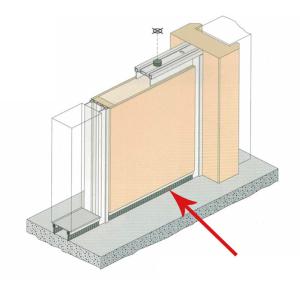 Commerial Door Bottom Brush Sweep 38mm Width RAVEN RP129F