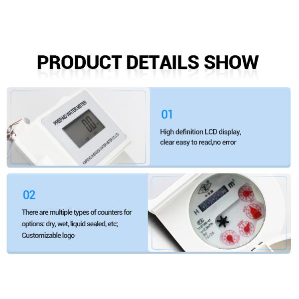 Factory Price Prepaid Smart Card Water Meter with Software