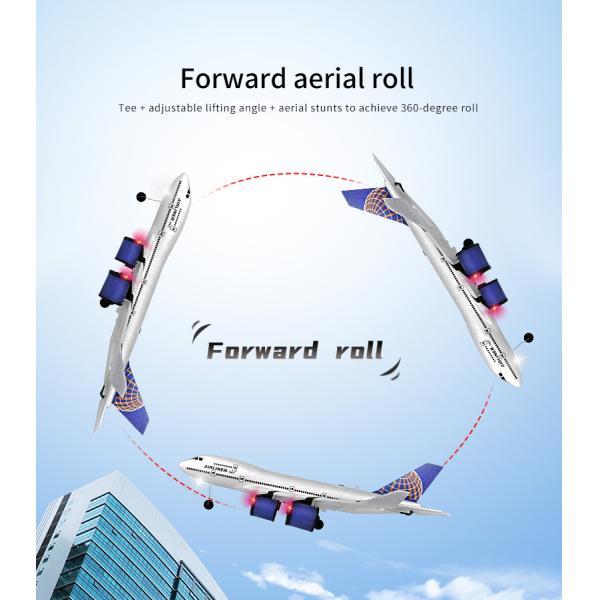 Simulated Remote Controlled Glider 2.4g Fixed Wing Aircraft Ready-to-Go Children's RC Electric Toy Three Passenger Plane