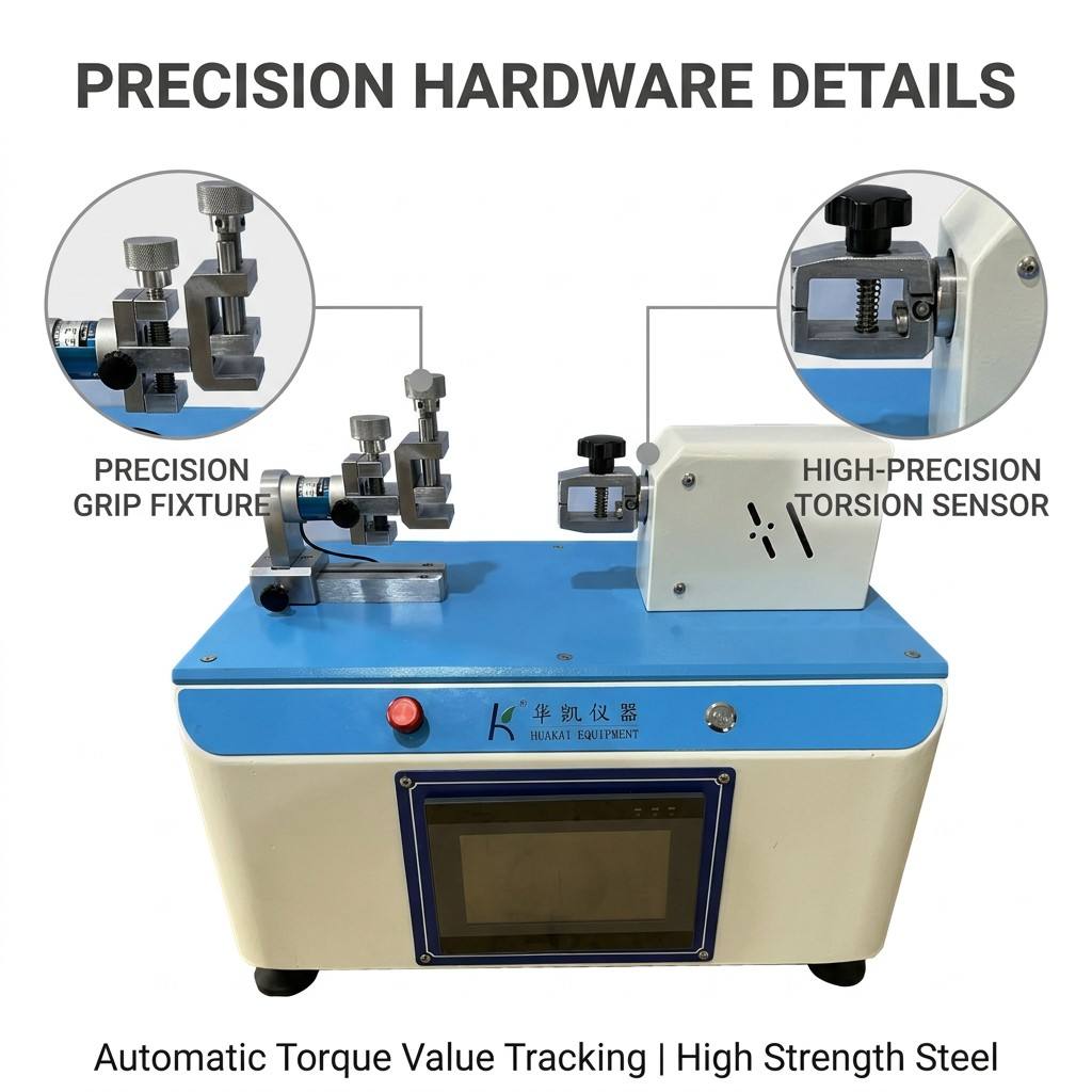 High Precision Zipper Pull Tab Torsion Tester with Peak Value Record Zipper Torsional Resistance Testing Machine Factory
