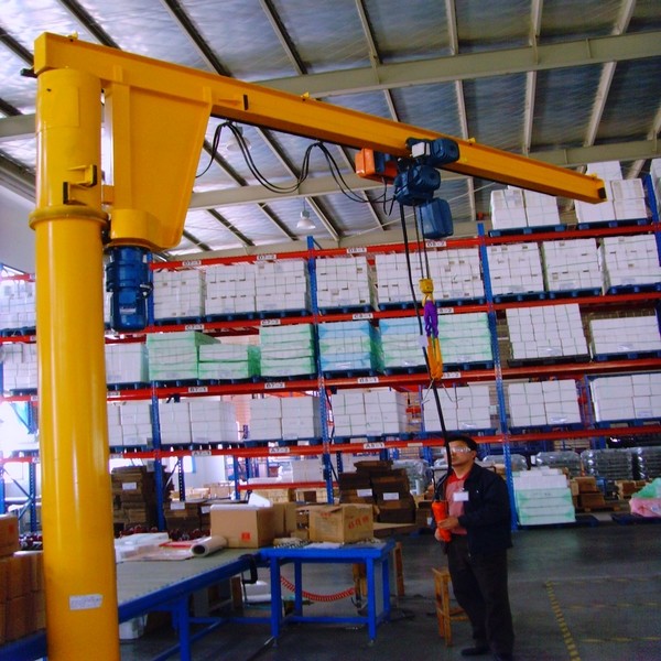 3 Tons Column Or Pillar Swing Lever Cantilever Slewing Crane For Lifting Goods