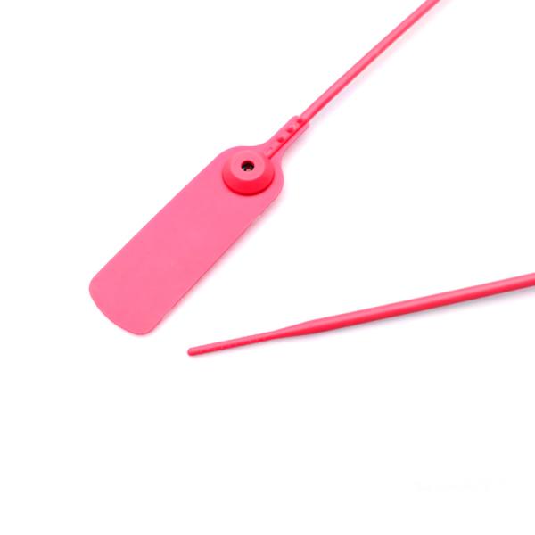 309 N Tensile Strength 400 mm Length Laser Print Plastic Security Pull Tight Seal for Container Security Lock
