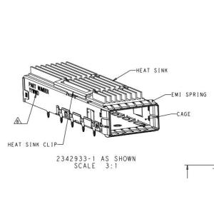 China LC Duplex QSFP-DD Cage Optical Transceivers 2342933-1 on sale