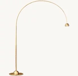 Hardwired 110-120V Brass Arc Floor Lamp Bulb Included