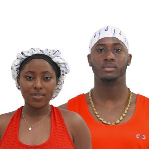 Customized Luxury Satin Silky Durag And Matching Bonnet