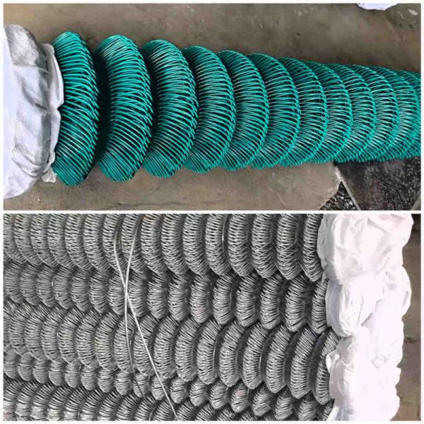 PVC Coated Galvanized Chainlink Fence Wire Mesh for Garden Protection