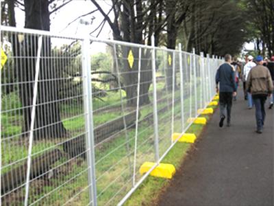 use of temporary fence