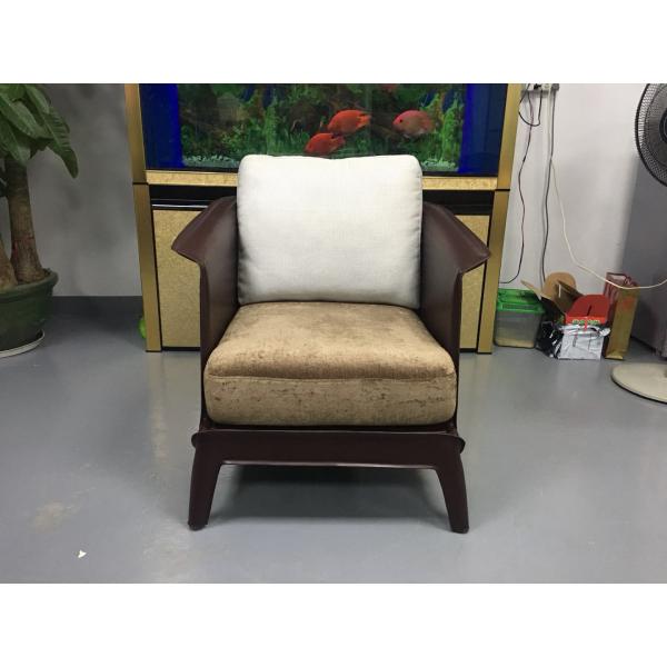 Lavish ISABEL Fiberglass Lounge Chair With Soft Cushions And Armrests