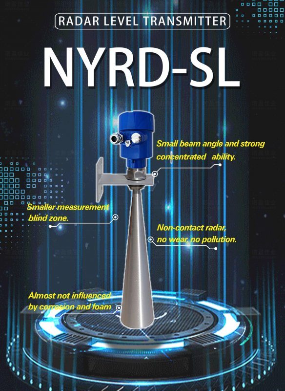 High Frequency 26g radar signal Level Meter Wave radar Solid Level Sensor Guided radar Acid Water Level Gauge Transmitter