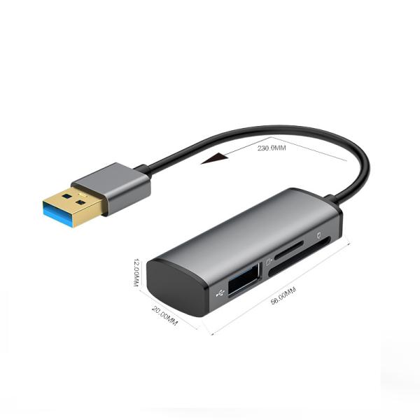 5Gb/S USB A OTG Hub Card Reader MicroSD SD Memory Card Reader