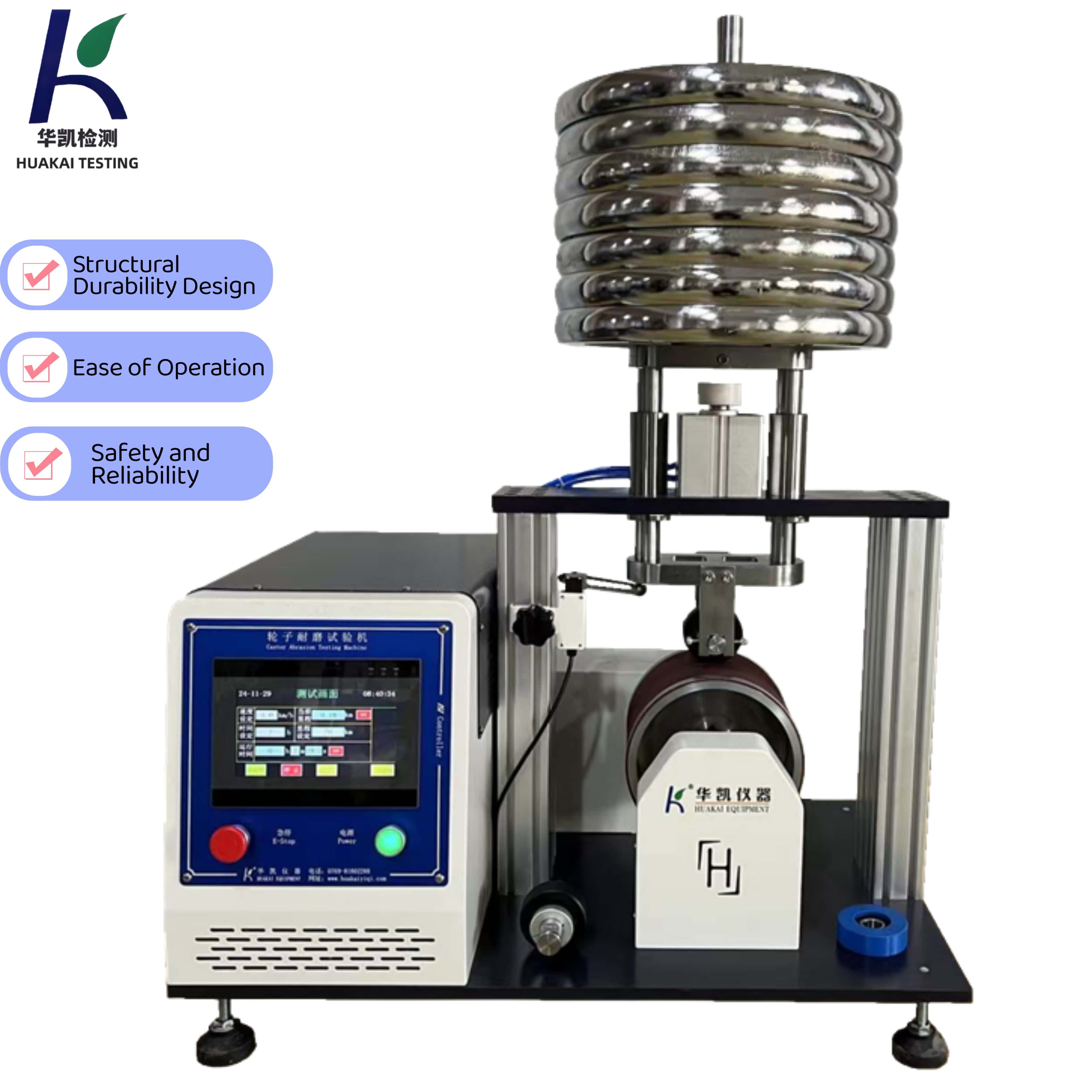 Wheel Durability Tester, Industrial Wheel Walking Disk Wear Testing Equipment, Roller Wear Resistance Testing Machine
