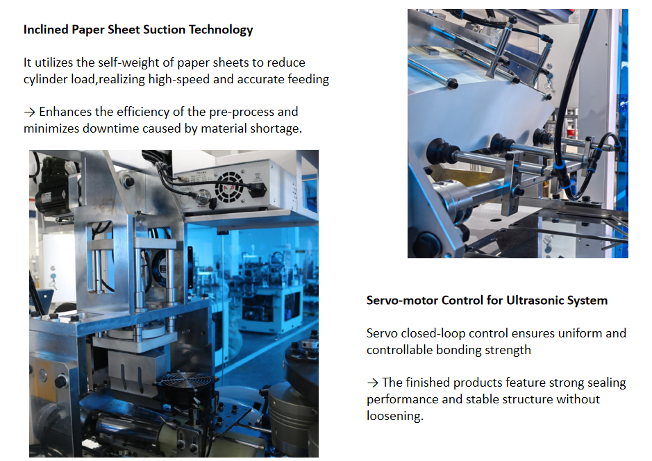 Single / Double PE Coated High Speed Servo Paper Cup Machine For Coffee / Tea