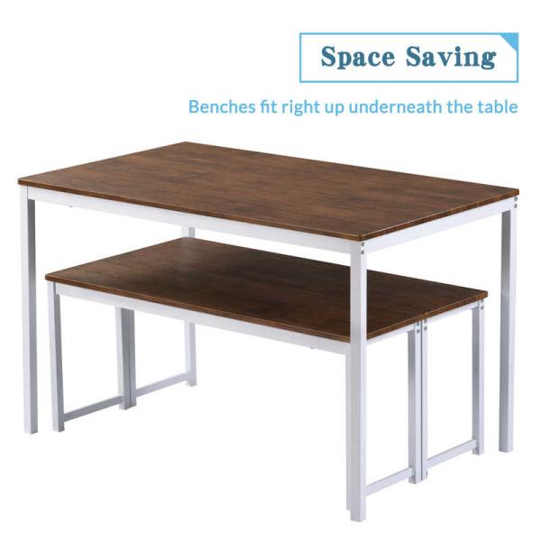 47.3" L X28.7" W X29.1" H 3 Piece Dining Room Table And Chair Set