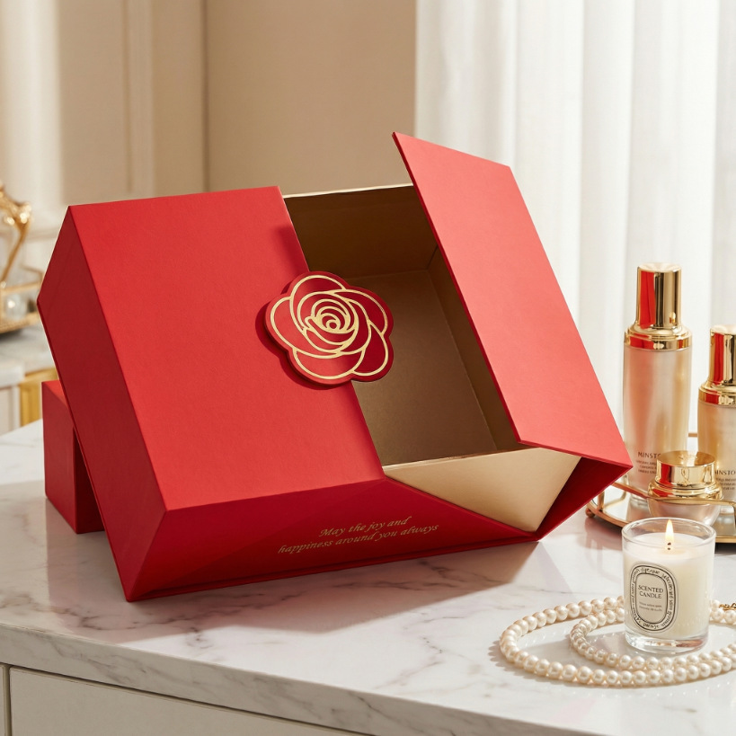 Cosmetics Packaging Box Make-up Packaging Case Equipped with Secure Closures Shipping Method By Sea Air Express Ensures Product Safety