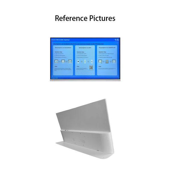 23.8 Inch Android WiFi Indoor OEM Digital Signage Player Tabletop L-Style Electronic Menu Board CMS Remote Control Chain Stores