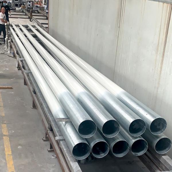 Q345 Galvanised Street Light Pole 35m Height Highway Lighting Pole
