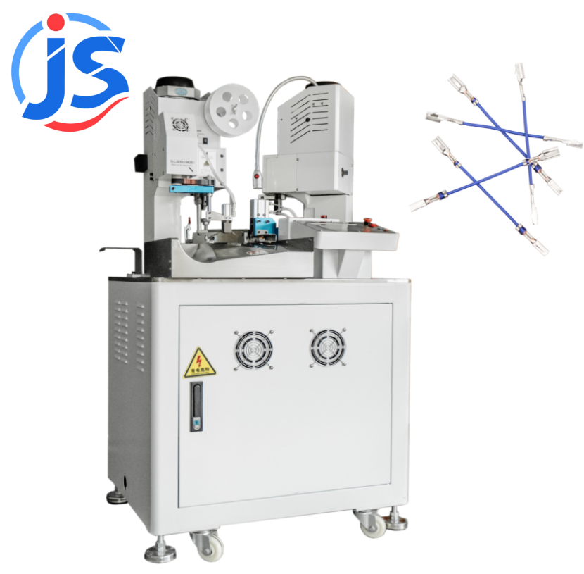 HR-602M Fully Automatic Double-End Terminal Crimping Machine-Cut Strip & Crimp Both Ends
