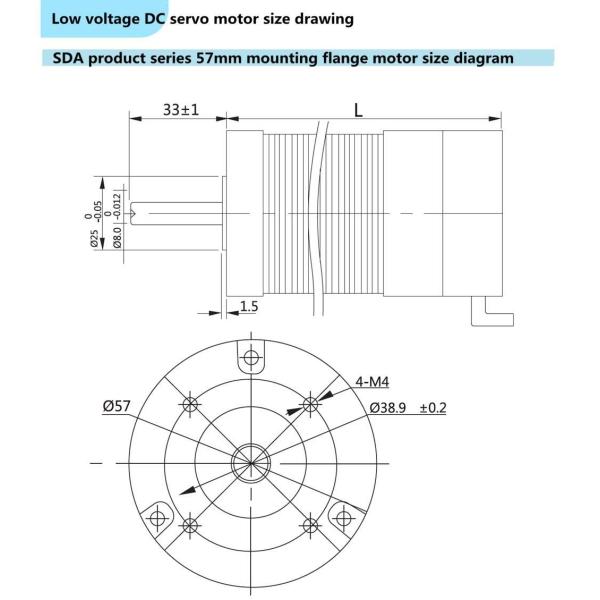 AC Servo Motor Equipped with Resolver Feedback Ensuring Precise Motion Control in Automated Manufacturing Systems