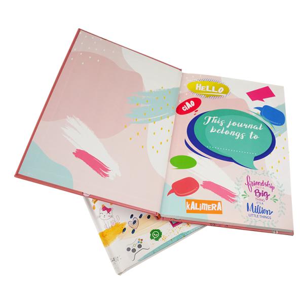 Oem A5 Kids Book Printing Hardcover Reading And Writing C2S Art paper Cover