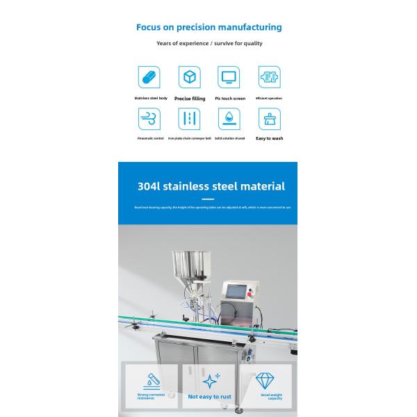 Easy Operation Fully Automatic Servo Rotor Pump Paste Liquid Filling Machine for Honey Viscous Liquid Peanut Butter Ketchup