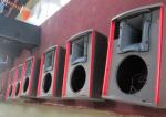 750 Watt Nightclub Speaker Systems Durable With Two 15" Woofers , SGS CE Listed