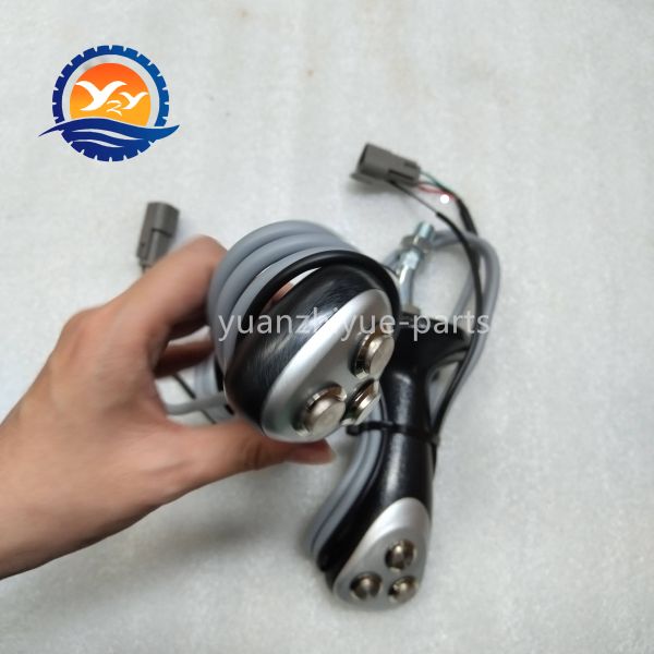 Factory Direct Three-button Joystick Handle Rubber Operating Rod Assy Joystick for Excavator