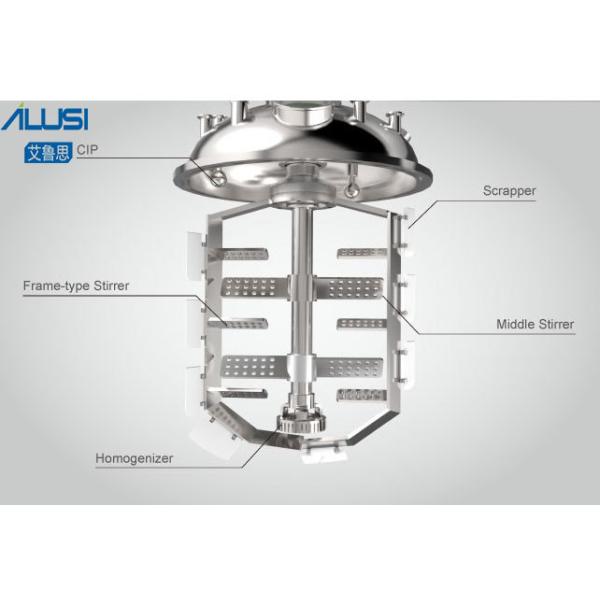 Vacuum Emulsifying Homogenizer Mixer Machine Lift Type Viscosity Cream Paste Lotion