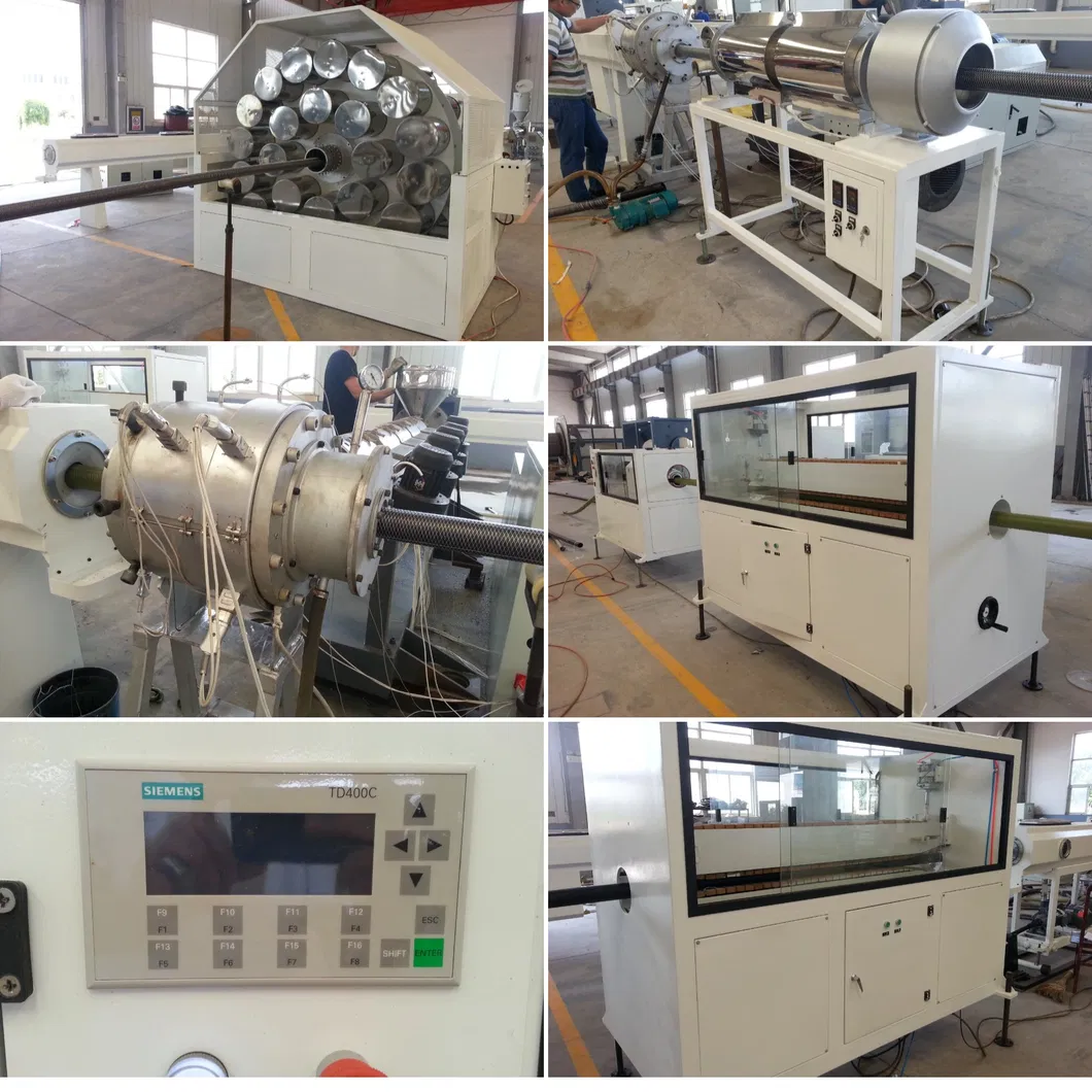 Computerized Single-screw PERT-50/200MM Pre-Insulated Pipe Production Line with Polyurethane Foaming