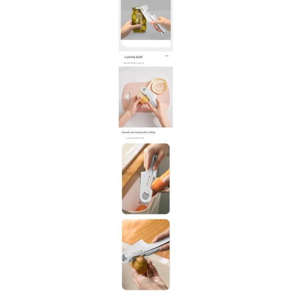 Ergonomic Handle Garlic Press with Multiple Functions and Durable Materials