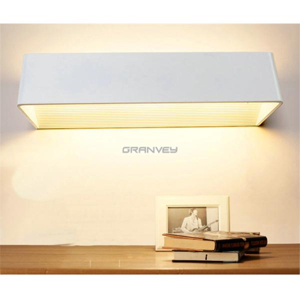 12 Watt White Indoor LED Wall Lights Rectangular Shape CE ROHS FCC Certificated
