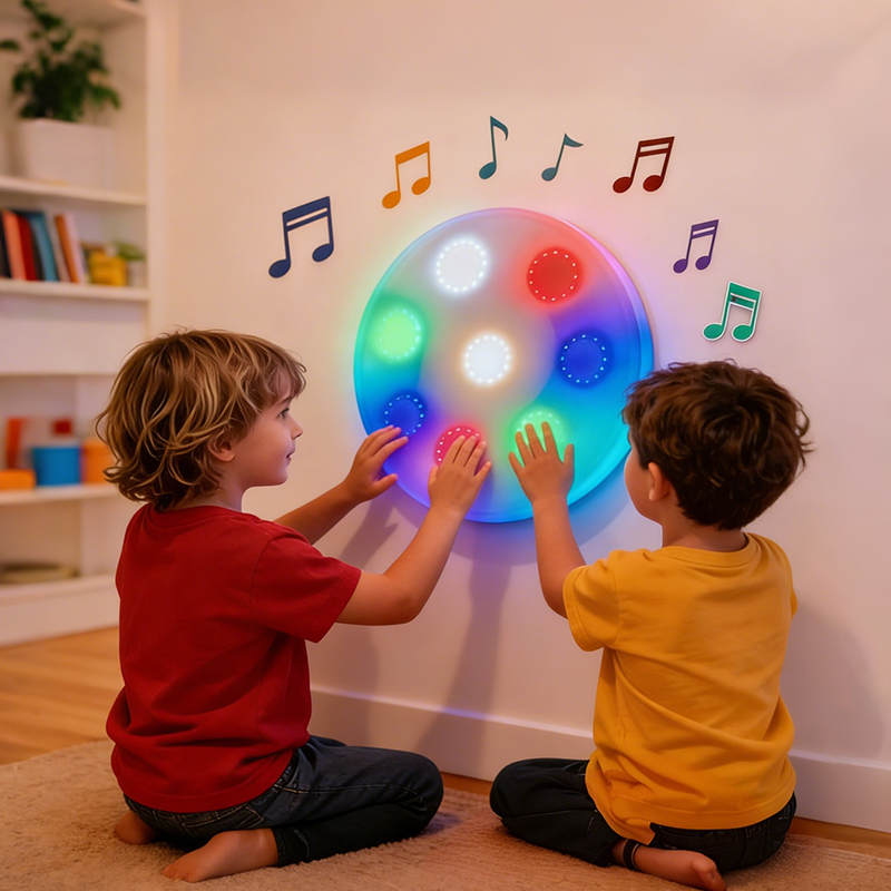 Interactive Electronic Whack-A-Mole Game With Music Lights Educational Sensory Puzzle Toy For Kids