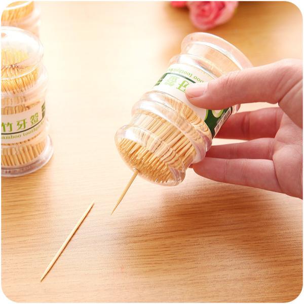 Biodegradable Bamboo Toothpicks Individual Box Packed